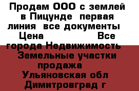 Продам ООО с землей в Пицунде, первая линия, все документы › Цена ­ 9 000 000 - Все города Недвижимость » Земельные участки продажа   . Ульяновская обл.,Димитровград г.